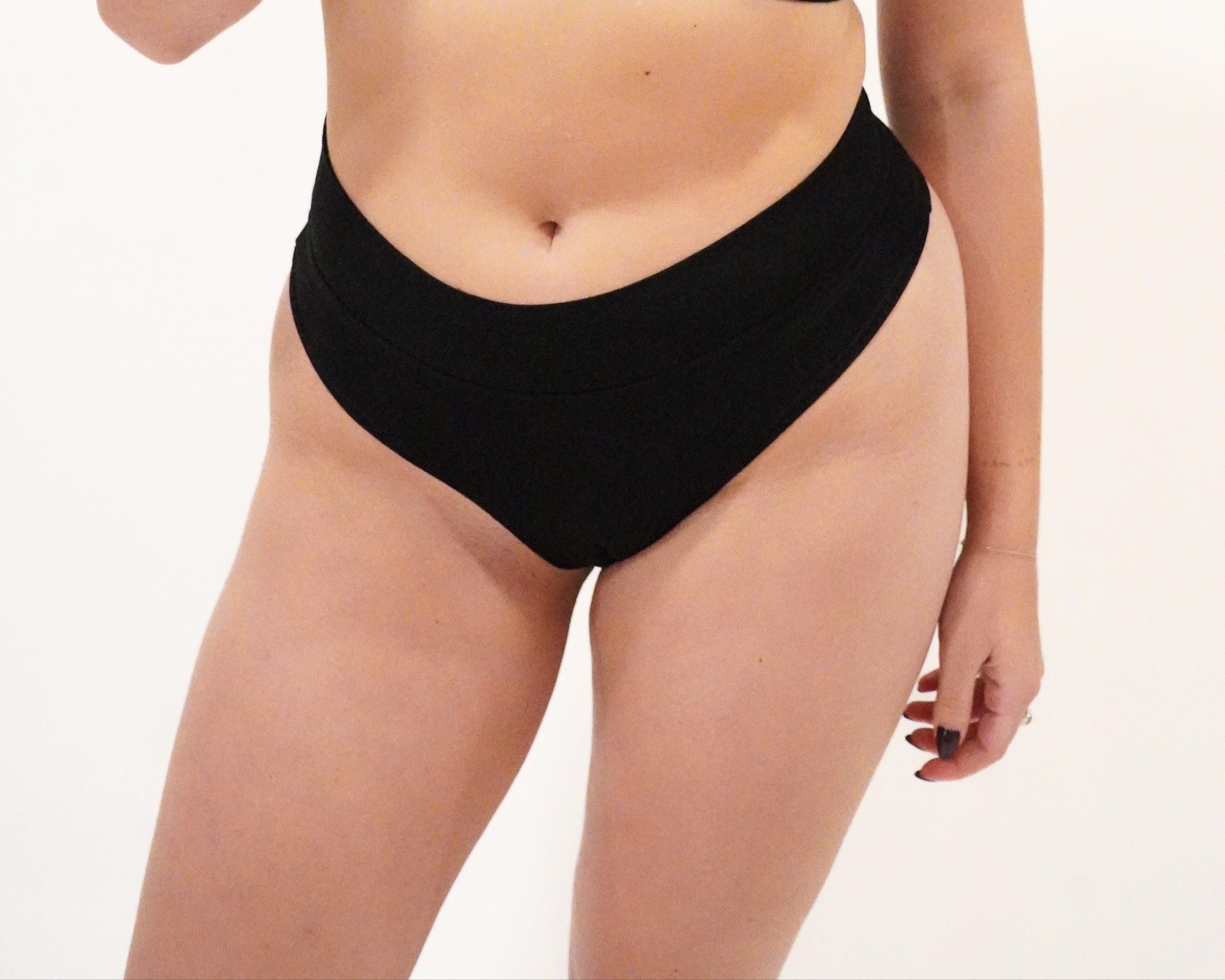 Cheeky taille haute à bande - Noir - L'ESCALE