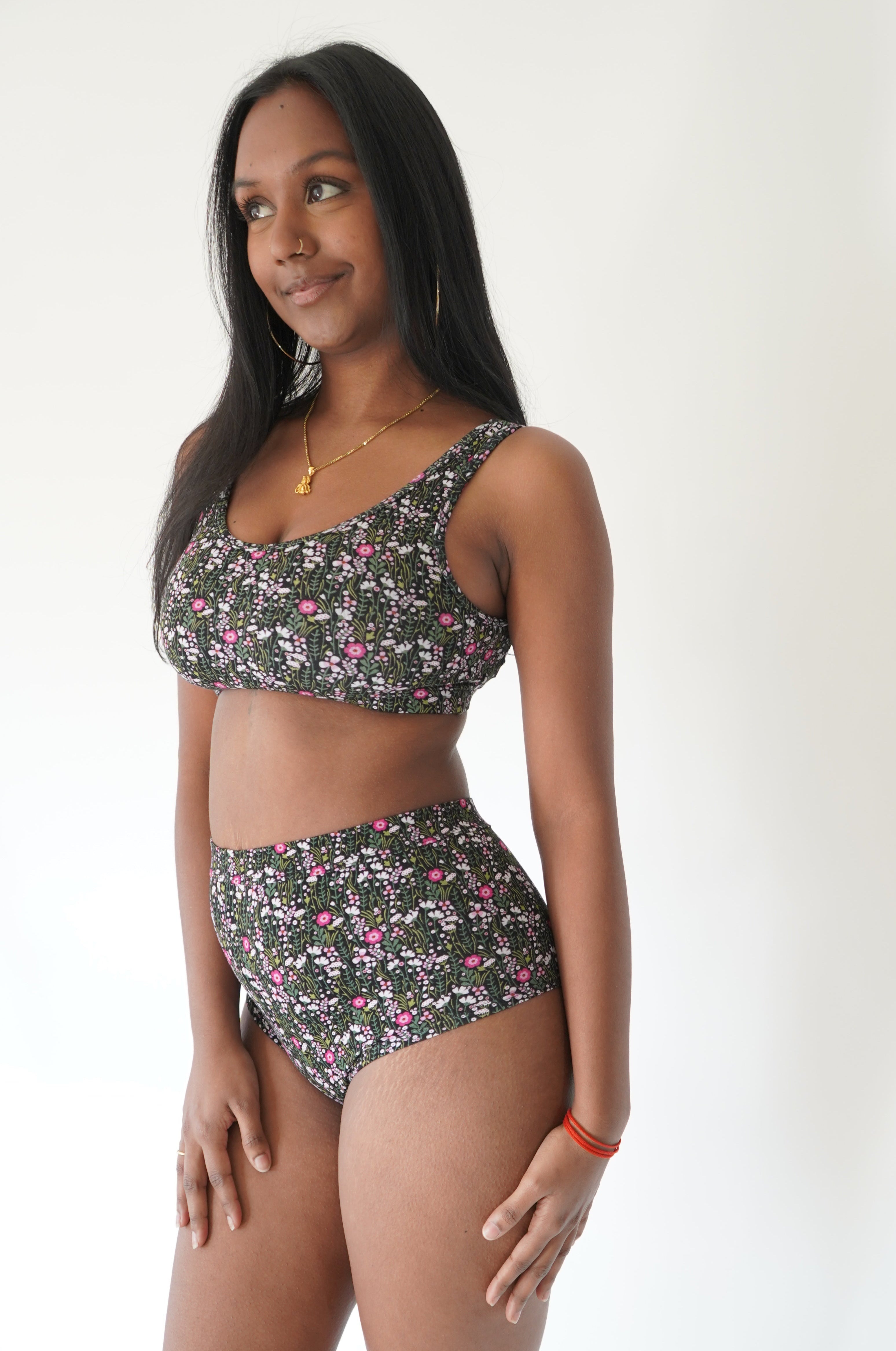 Bralette Basic - Fleuri
