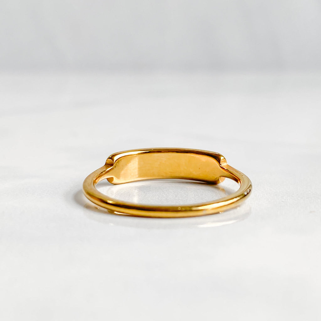 Bague dorée en nacre naturelle plaqué or 18K | CALYPSO