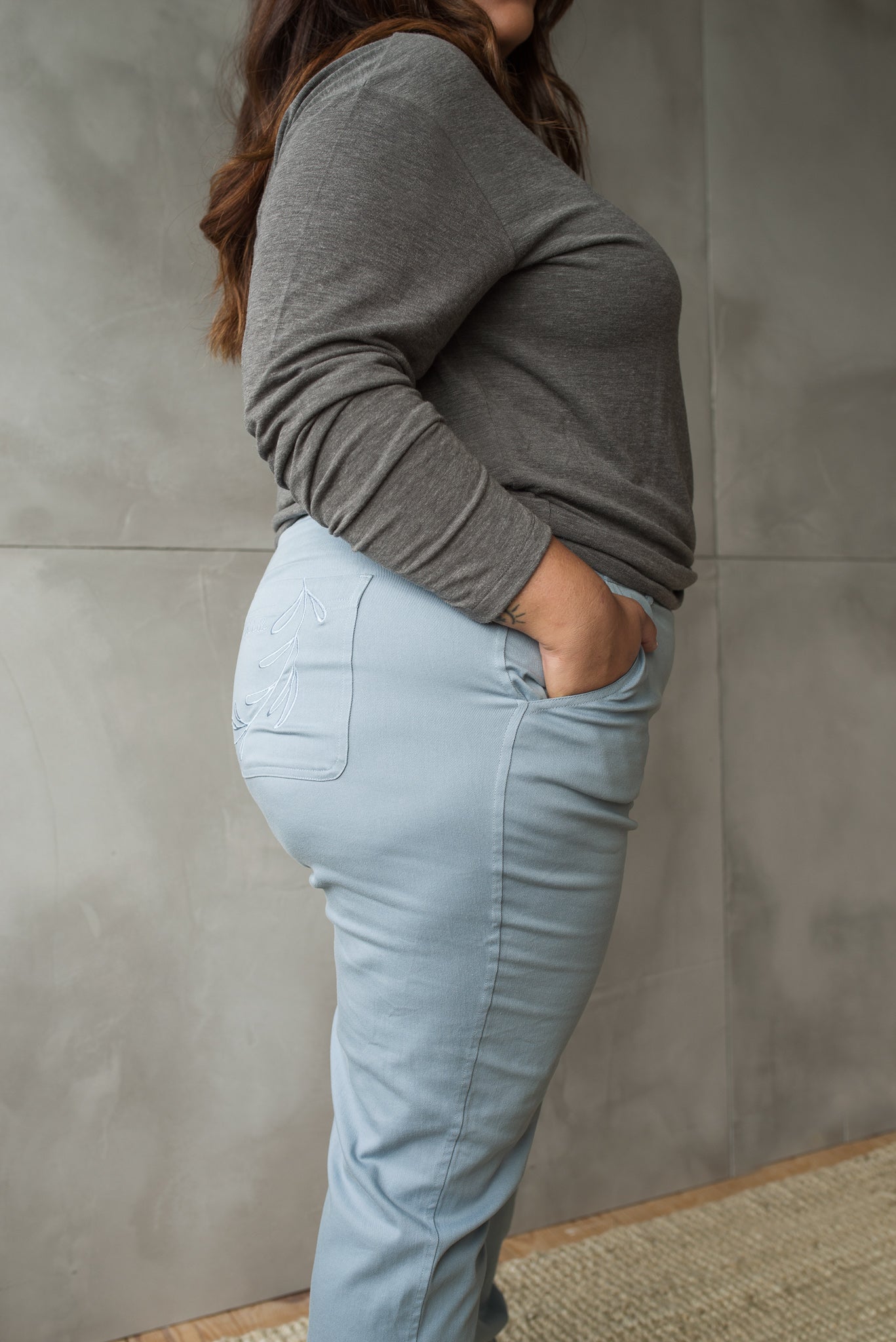 Pantalon cargo bleu